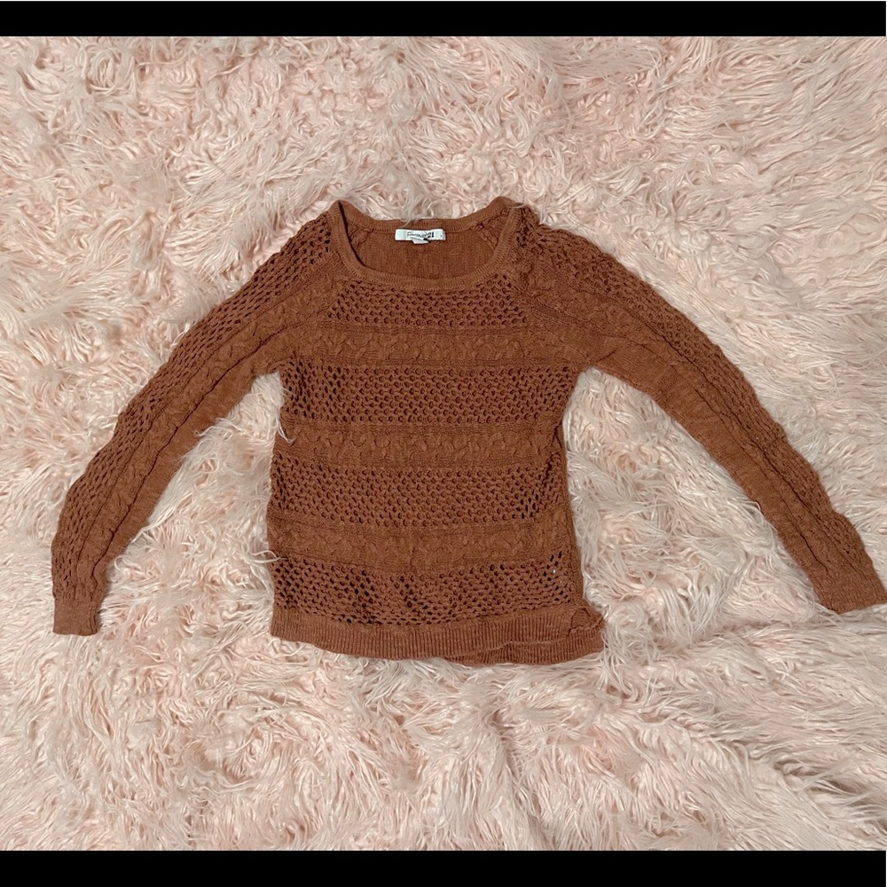Burnt Orange Forever 21 Sweater